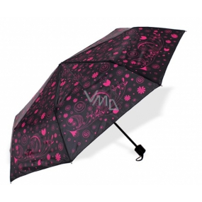 Albi Original Premium folding umbrella Pink flowers 24 x 4 cm