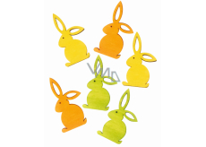 Wood bunnies 6 cm 6 pieces