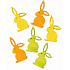 Wood bunnies 6 cm 6 pieces
