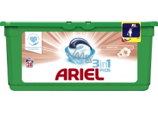Ariel 3v1 Sensitive gelové kapsle na praní prádla 28 kusů 744,8 g