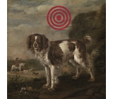 Bohemia Gifts Decorative painting for hanging Target dog 30 x 30 cm