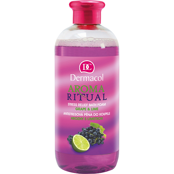Dermacol Aroma Ritual Grapes with Lime Anti-Stress Bath Foam 500 ml