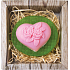 Bohemia Gifts Heart and flower handmade toilet soap in a box of 80 g