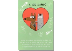 Albi Playing card in the cover For the wedding Love is love Lucie Bílá 14.8 x 21 cm