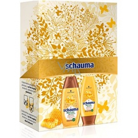 Schauma Nature Moments Honey elixir and prickly pear oil for regeneration and strength hair shampoo 250 ml + conditioner 200 ml, cosmetic set