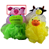 Massage washcloth points for children pet terry Piggy bank pink 1 piece