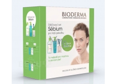 Bioderma Sebium H2O Lotion 500 ml + Mousant Cleansing Foam Gel 200 ml + swabs, cosmetic set