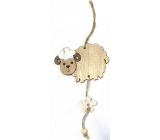 Wooden sheep for hanging 18 cm