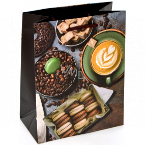 Nekupto Gift paper bag 23 x 18 x 10 cm Coffee 2009 01 KFM