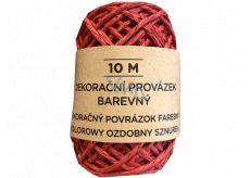 Albi Klubíčko dekorační provázek Červený 10 m