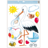 Window film without adhesive For the birth of the baby stroller blue 35 x 50 cm