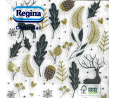 Regina Paper napkins 1 ply 33 x 33 cm 20 pieces Christmas gold and black leaves