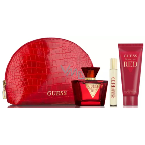 Guess Seductive Red eau de toilette for women 75 ml + body lotion 100 ml + eau de toilette 15 ml miniature + case, gift set for women