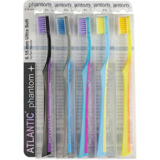 Atlantic Phantom ultra soft toothbrush 1 piece different colours