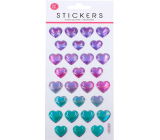 Ditipo Decorative Stickers Heart 21,4 x 10 cm