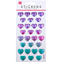 Ditipo Decorative Stickers Heart 21,4 x 10 cm