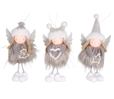 Angel grey with tasselled skirt for hanging 12 cm 1 piece various kinds