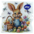 Aha Paper Napkins 3 layers 33 x 33 cm 20 pieces Easter Bunny with basket