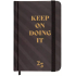 Albi Diary 2025 Mini Black with inscription 11 x 7,5 x 1 cm