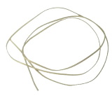 Flat sand-colored leather 2 mm, length approx. 120 cm 1 piece