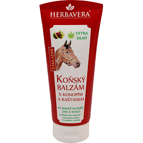 Herbavera Horse Balm with Hemp and Horse Chestnut, 200 ml