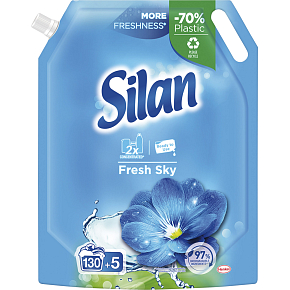 Silan Fabric Softener Fresh Sky 135 washes, 1485 ml