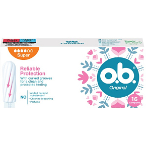 o.b. Original super tampons, 16 pcs
