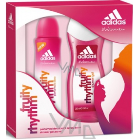 Adidas Fruity Rhythm deodorant spray 150 ml + shower gel 250 ml, gift set
