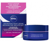 Nivea 24h Moisture nourishing night cream for dry to sensitive skin 50 ml