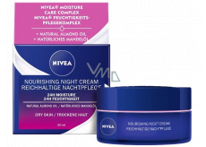 Nivea 24h Moisture nourishing night cream for dry to sensitive skin 50 ml