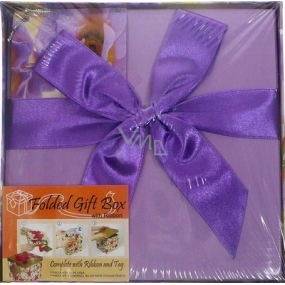 Angel Folding gift box with ribbon and name tag 17 x 17 x 17 cm 1 piece