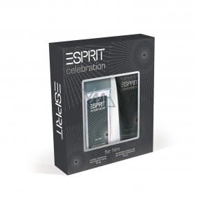 Esprit Celebration Men perfumed deodorant glass for men 75 ml + shower gel 75 ml, cosmetic set
