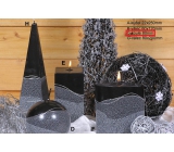 Lima Artic candle black sphere 80 mm 1 piece