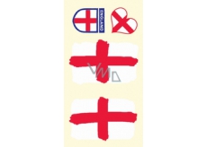 Arch tattoo decals on face and body England flag 1 motif