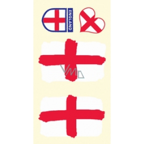Arch tattoo decals on face and body England flag 1 motif