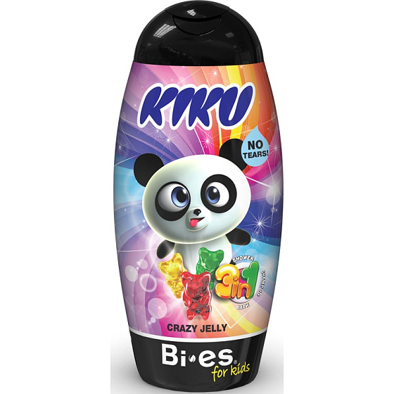 Kiku Crazy Jelly 3in1 shower gel, shampoo and foam for children 250 ml