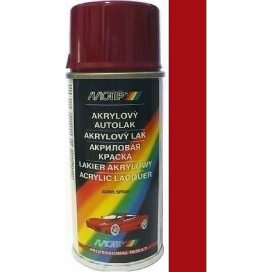 Motip Škoda Acrylic Car Paint Spray SD 8151 Corrida Red 150 ml