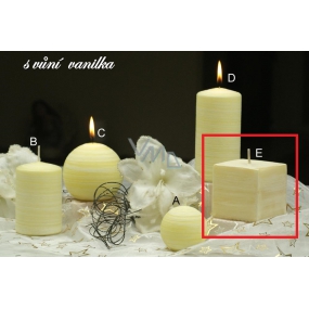 Lima Wellness Vanilla aroma candle cube 65 x 65 mm 1 piece
