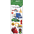 Stickers Vehicles Red Locomotive 34.5 x 12.5 cm