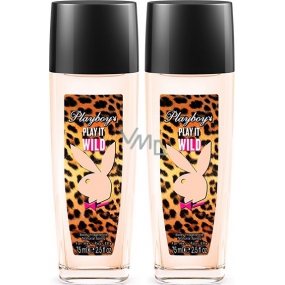 Playboy Play It Wild for Her EdP deodorant glass for women 2x75 ml, duopack