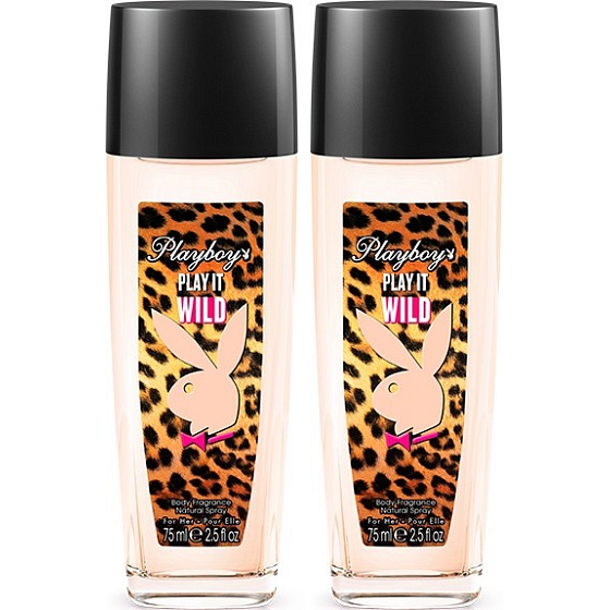 Playboy Play It Wild for Her EdP deodorant glass for women 2x75 ml, duopack