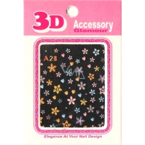 Nail Accessory 3D nail stickers 10100 A28 1 sheet