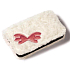 Nici Plush wallet 16x9,5 cm - white