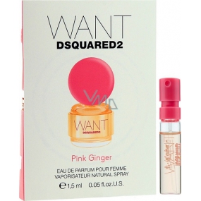 Dsquared2 Want Pink Ginger Eau de Parfum for Women 1.5 ml with spray, vial