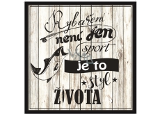 Bohemia Gifts & Cosmetics Decorative picture for hanging Fishing 30 x 30 cm