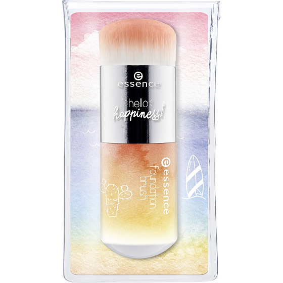 Essence Hello Happiness! Foundation Brush cosmetic brush with synthetic bristles for make-up