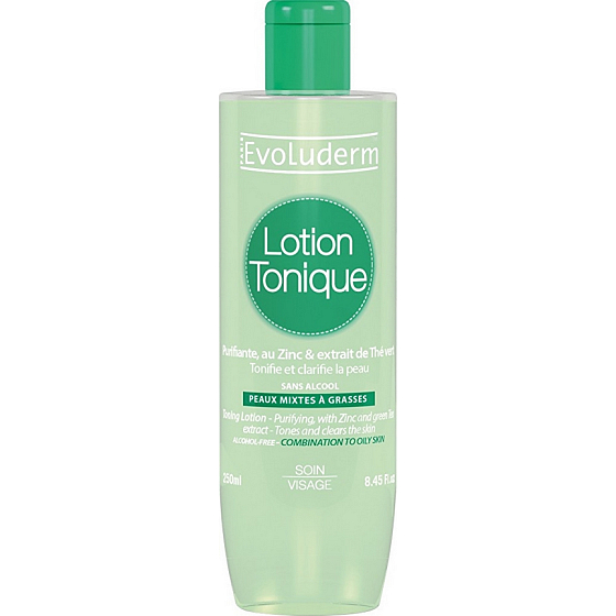 Evoluderm Toning Lotion 250 ml Facial Tonic for oily and mixed skin