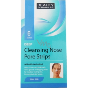 Beauty Formulas Deep cleansing patches for the nose 6 pieces