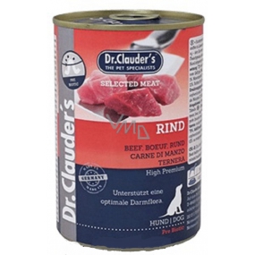 Dr. Clauders Beef complete super premium food for adult dogs contains probiotics - substances for good digestion 400 g