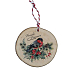Bohemia Gifts Handmade Christmas ornament wooden Bird 6 cm